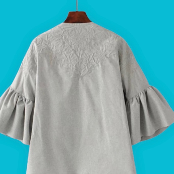 ZARA Wool Zip-up Embroidered Jacket - Picture 2 of 11